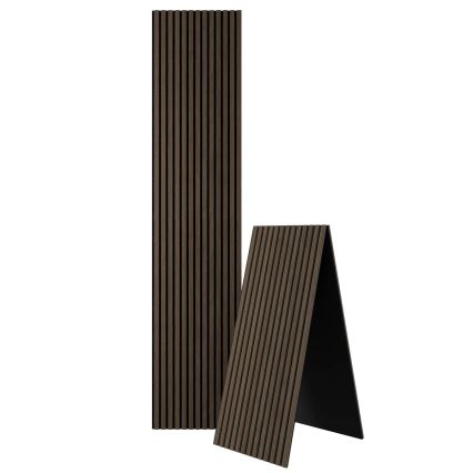 BATH DELUXE 54-240-11-84-12 - Akoestisch wandpaneel VASALUND 240x52 cm notenhout