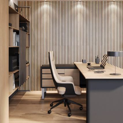 BATH DELUXE 54-240-11-86-12 - Akoestisch bekledingspaneel VASALUND 240x52 cm eiken