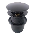 Bathco 0212NE - Wastafelafvoer zonder overloop CLICK-CLACK Ø 6 cm mat zwart