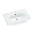 Bathco 0516 - Inbouwwastafel ICE 60 x 35 cm, hars, wit