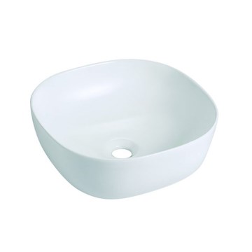Bathco 4071 - Opzetwastafel OLEA 41 x 41 cm porselein/wit