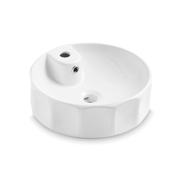 Bathco 4158 - Opbouwwastafel CIRCUS Ø 42 cm porselein/wit