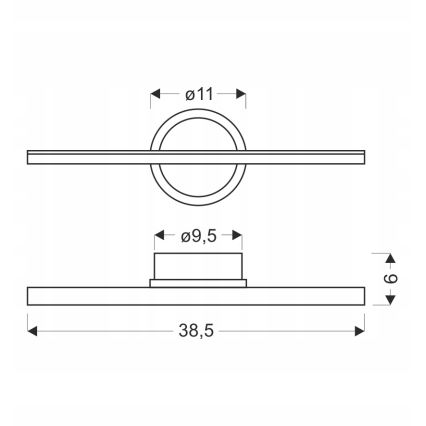 BATUTA LED Wandlamp 10W 230V beige