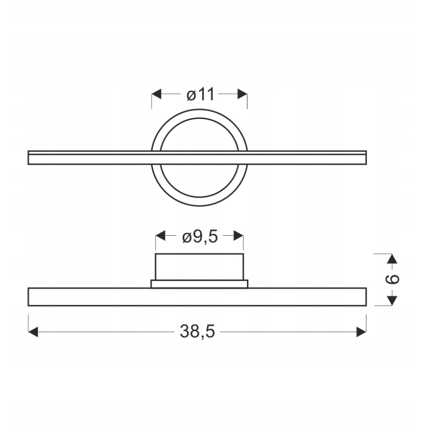 BATUTA LED Wandlamp 10W 230V bruin
