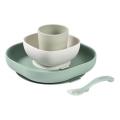 Beaba - Eetset voor kinderen Sage Green, 4-delig