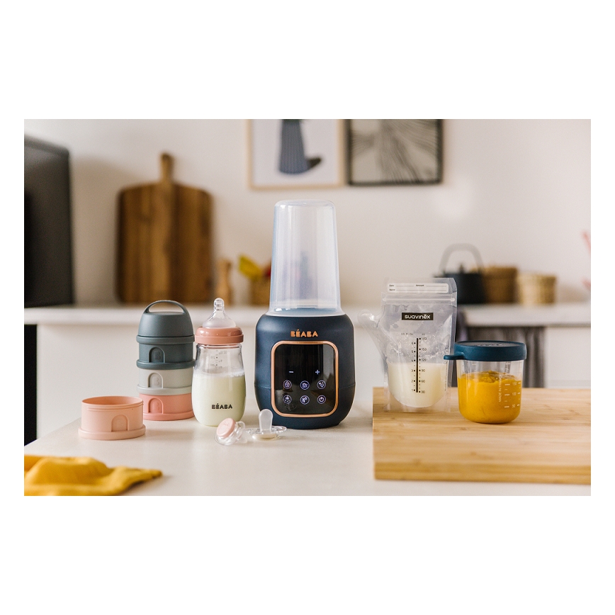 Beaba - Flessenwarmer en sterilizer 5in1 donkerblauw