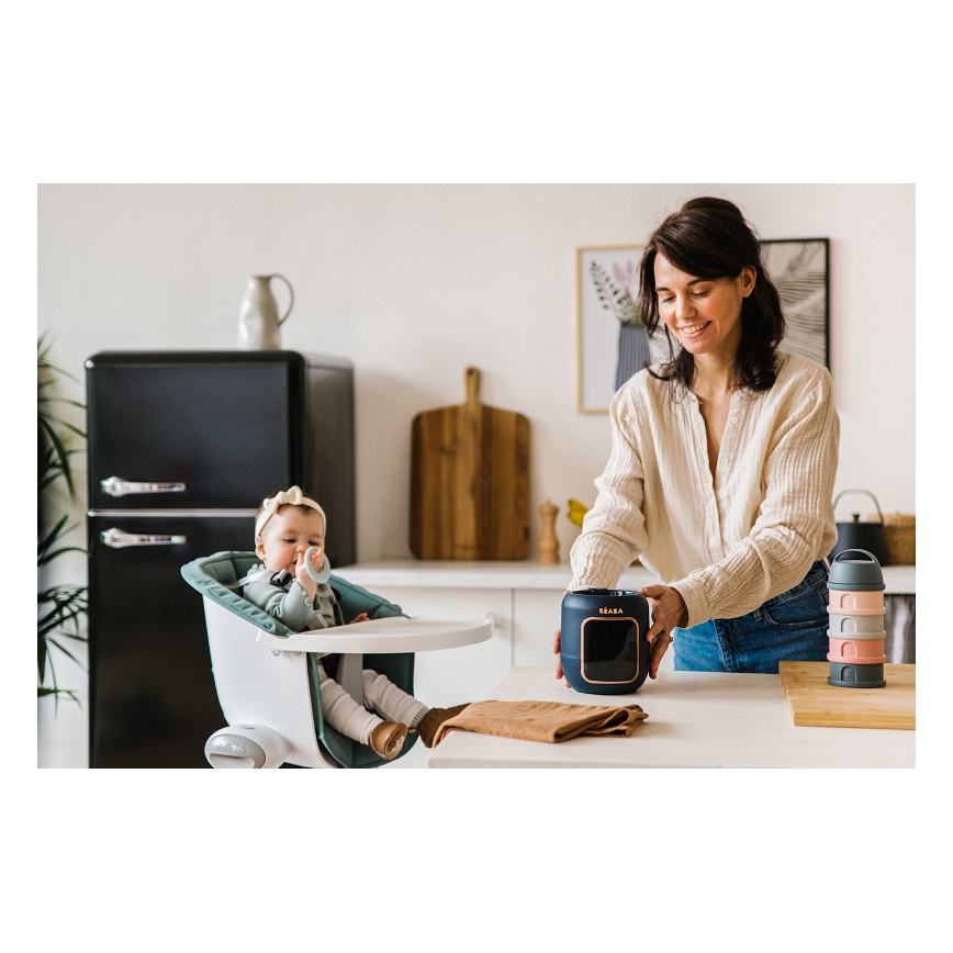 Beaba - Flessenwarmer en sterilizer 5in1 donkerblauw