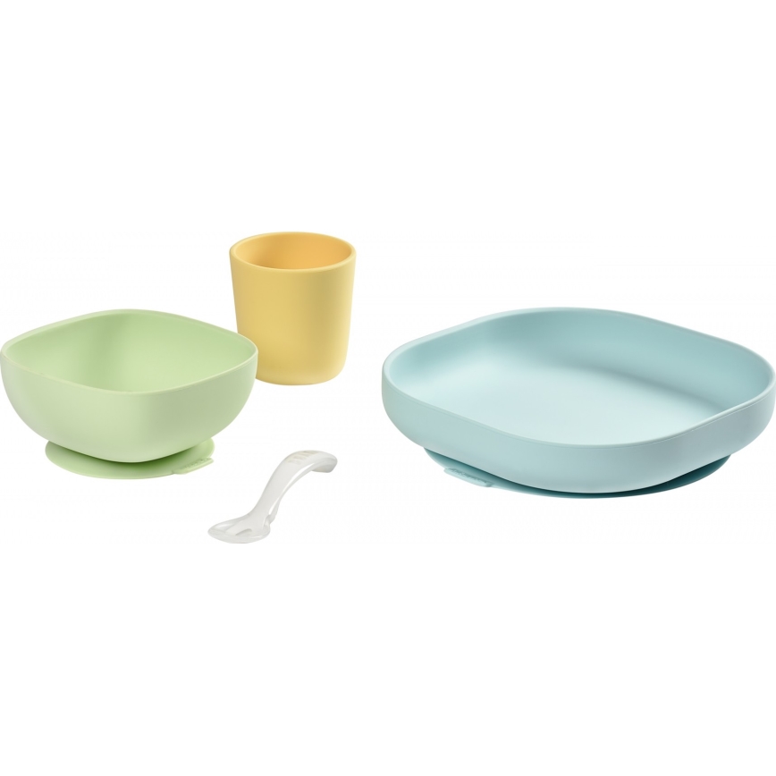 Beaba - Kindereetset Geel 4 st