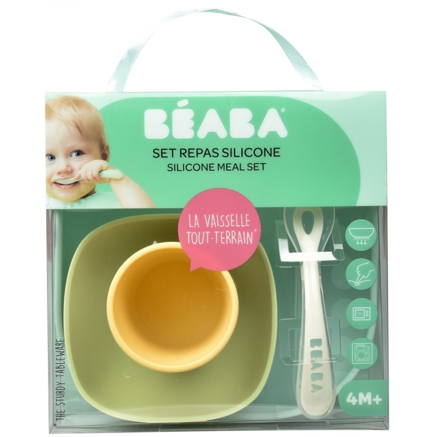 Beaba - Kindereetset Geel 4 st