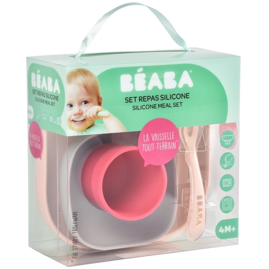 Beaba - Kindereetset Roze 4 st