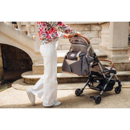 Beaba - Luiertas voor kinderwagen SYDNEY grijs/beige