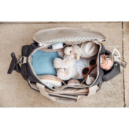 Beaba - Luiertas voor kinderwagen SYDNEY grijs/beige