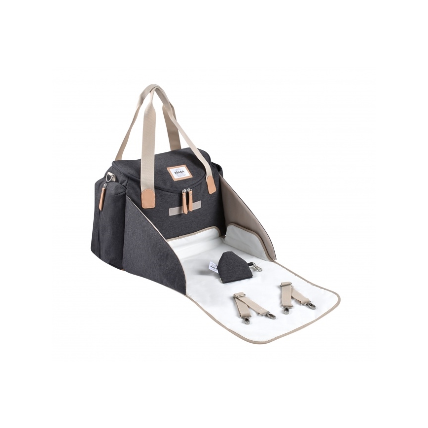 Beaba - Luiertas voor kinderwagen SYDNEY grijs/beige