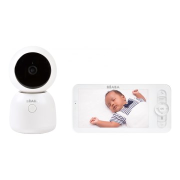 Beaba - Slimme oplaadbare babyfoon met ZEN NIGHT 720p 5V 4000 mAh Wi-Fi wit