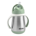 Beaba - Thermisch geïsoleerde drinkbeker met rietje 250 ml groen