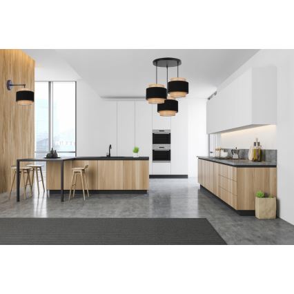 Hanglamp aan kabel 3xE27/60W/230V beige