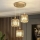 BELLA hanglamp aan snoer, 3x E27/40W/230V, goudkleurig