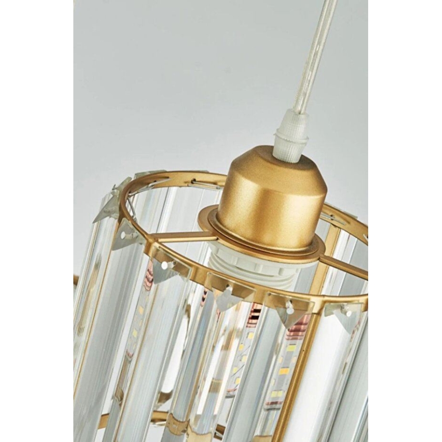 BELLA hanglamp aan snoer, 3x E27/40W/230V, goudkleurig