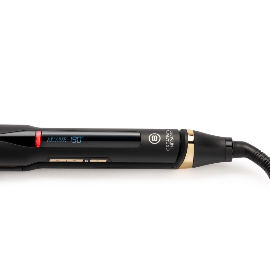 Bellissima 11948 - Stijltang met LCD-display, infrarood, 60W/230V, zwart