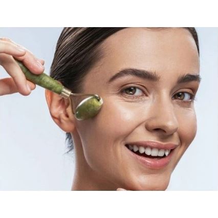 Beper - Gezichtsroller en Gua Sha-steen van jade