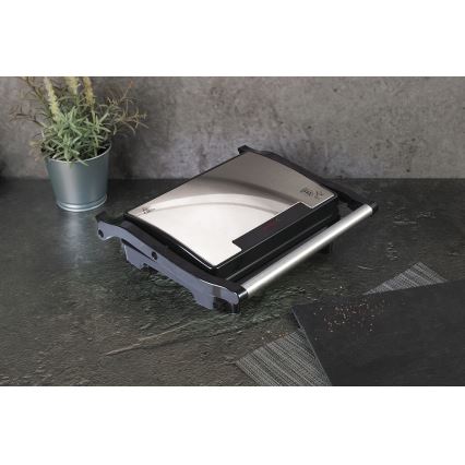 BerlingerHaus - Contactgrill met antiaanbaklaag 1500W/230V roestvrij staal/zwart