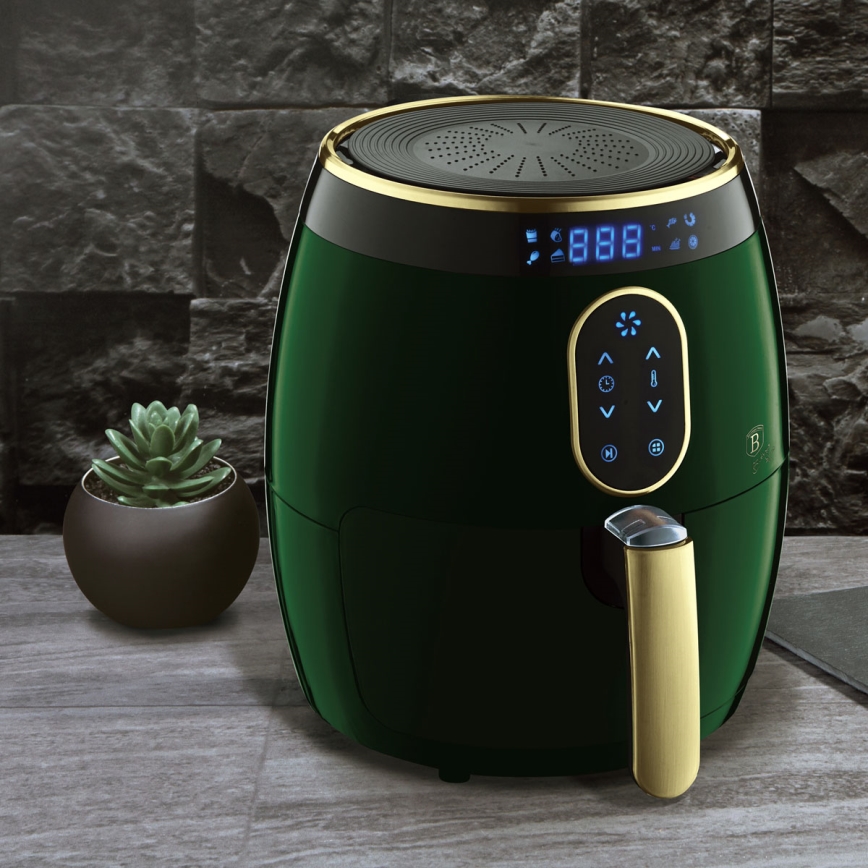 BerlingerHaus - Hete lucht friteuse 3,2 l 1350W/230V/30min groen/goud