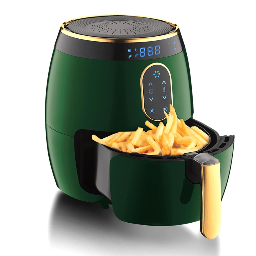 BerlingerHaus - Hete lucht friteuse 3,2 l 1350W/230V/30min groen/goud