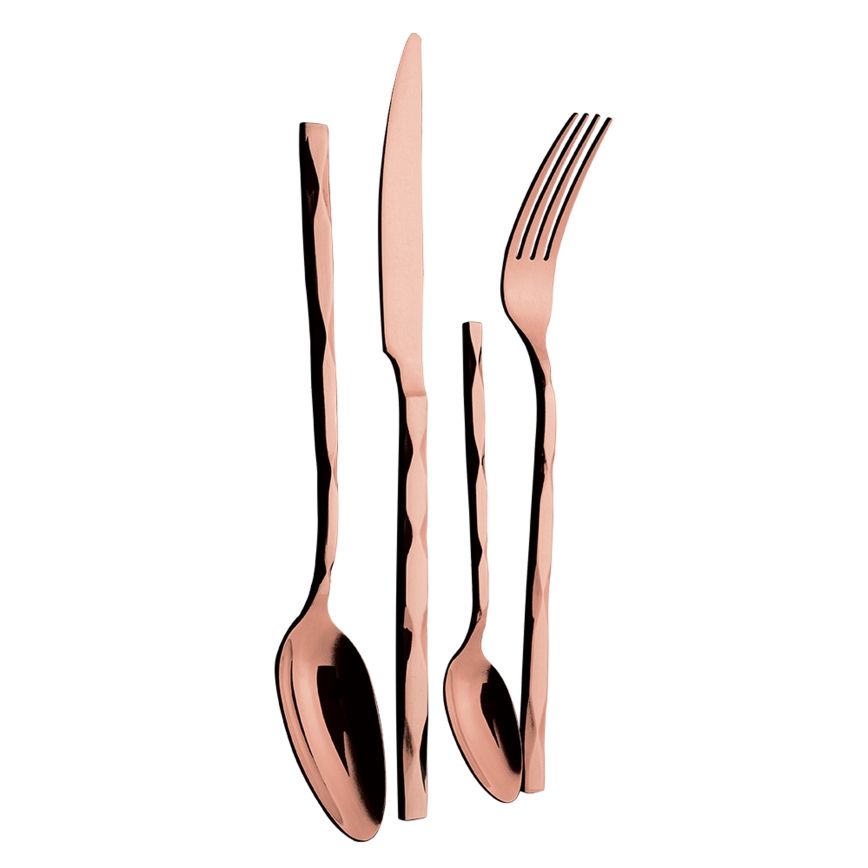 BerlingerHaus - Set roestvrijstalen bestek 24 stuks roségoud