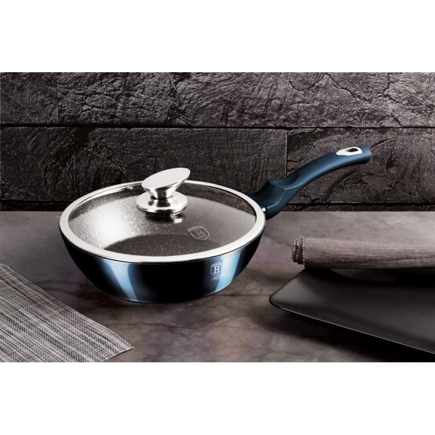 BerlingerHaus - Set schalen met marmeren oppervlak 13 st blauw