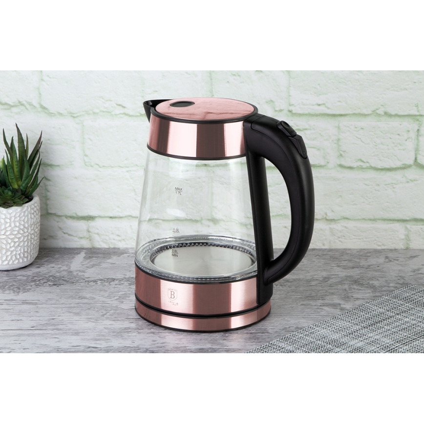BerlingerHaus - Waterkoker 1,7 l 2200W/230V roestvrij staal/rosé goud