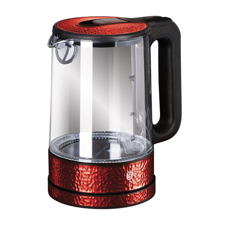 BerlingerHaus - Waterkoker 1,7 l 2200W/230V rood/roestvrij staal
