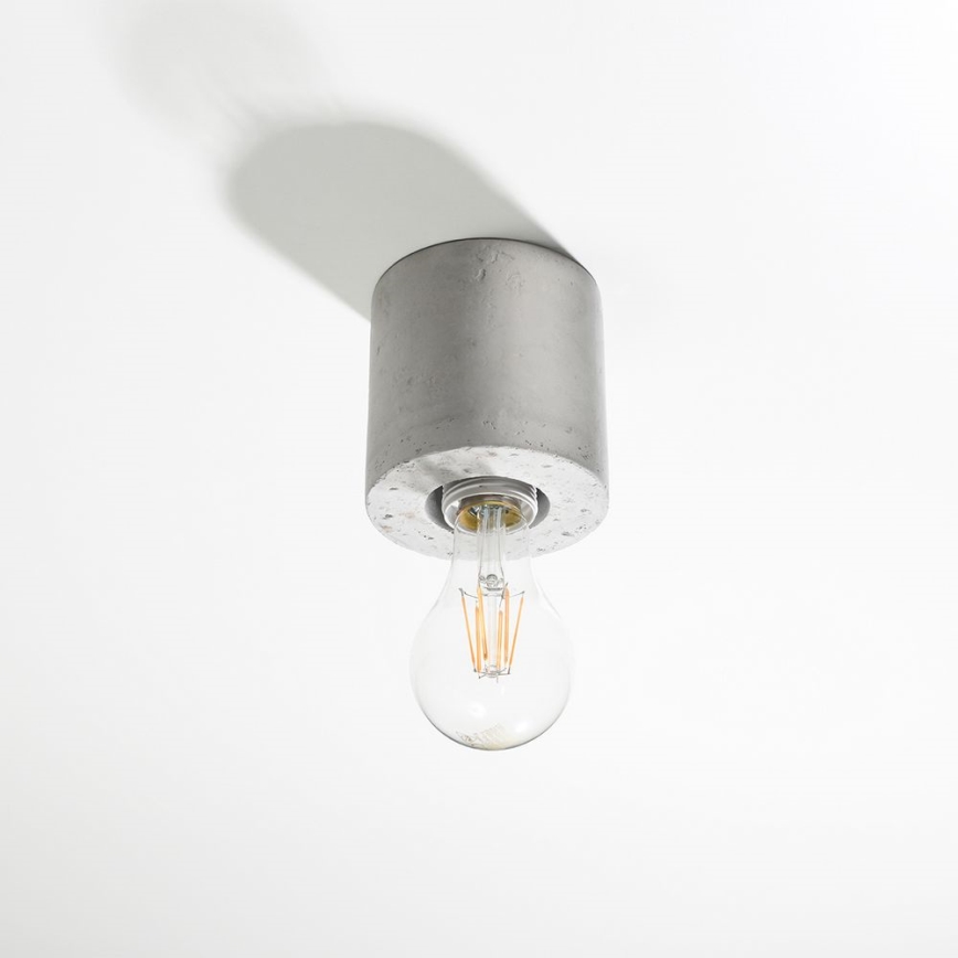 Betonnen plafondlamp SALGADO 1x E27 / 60W / 230V