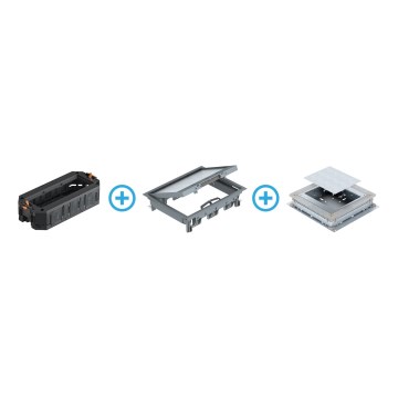 BETTERMANN - Vloerdoos voor beton 18 modules (9 apparaten 45x45)