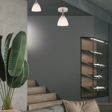 Bevestigde hanglamp ADRIANO 1xE27/60W/230V beuken
