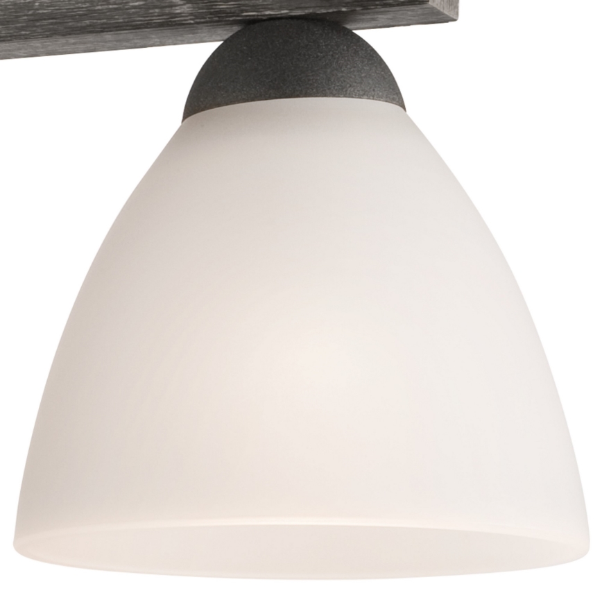 Bevestigde hanglamp ADRIANO 3xE27/60W/230V beuken