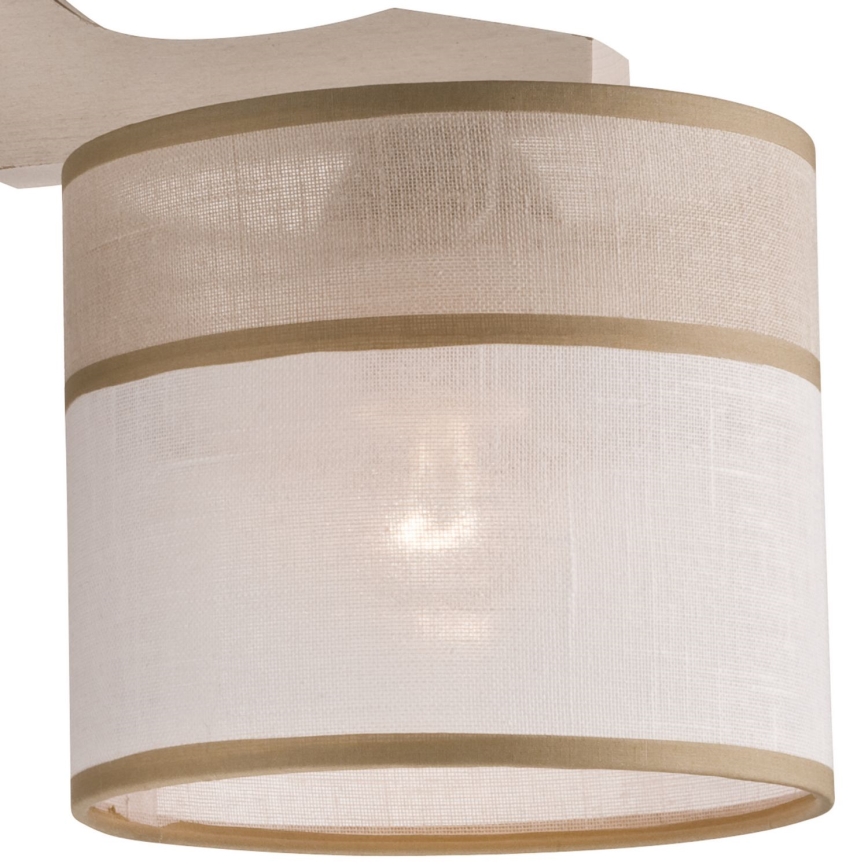 Bevestigde hanglamp ANDREA 3xE27/60W/230V beuken