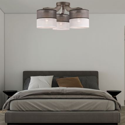 Bevestigde hanglamp ANDREA 3xE27/60W/230V