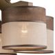 Bevestigde hanglamp ANDREA 5xE27/60W/230V beuken - FSC gecertificeerd