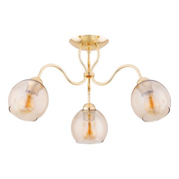 Bevestigde hanglamp ARIEL 3xE27/15W/230V goud