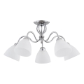 Bevestigde hanglamp ARIEL 5xE27/15W/230V glanzend chroom