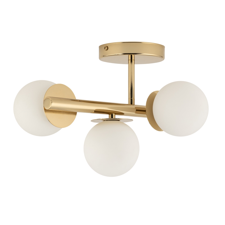 Bevestigde hanglamp AVOLA 3xG9/12W/230V goud