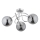 Bevestigde hanglamp BANKO 3xE14/10W/230V glanzend chroom