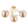 Bevestigde hanglamp BANKO 3xE14/10W/230V goud