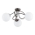 Bevestigde hanglamp BANKO 3xE14/10W/230V zwart glanzend chroom