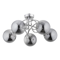 Bevestigde hanglamp BANKO 5xE14/10W/230V glanzend chroom