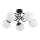 Bevestigde hanglamp BANKO 5xE14/10W/230V zwart