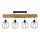 Bevestigde hanglamp BERIS 4xE27/25W/230V grenen