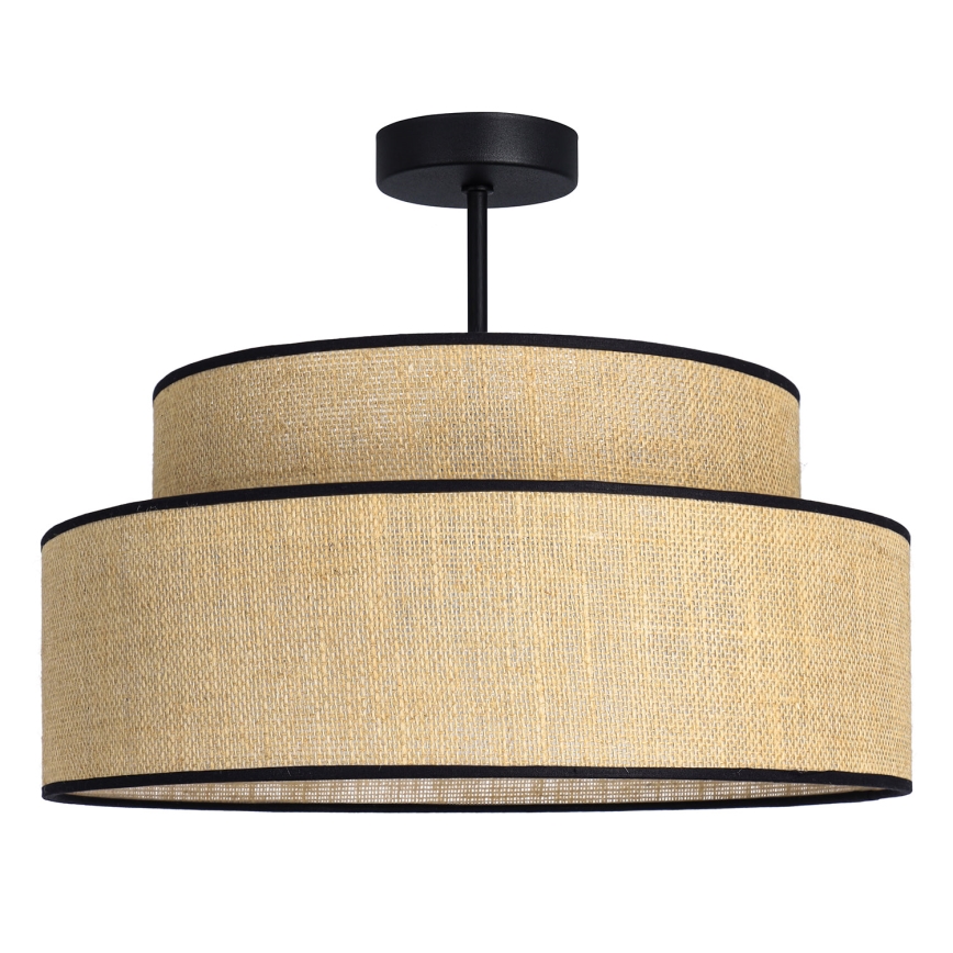 Bevestigde hanglamp BOHO 1xE27/60W/230V beige