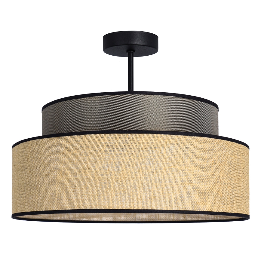 Bevestigde hanglamp BOHO 1xE27/60W/230V bruin/beige
