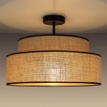 Bevestigde hanglamp BOHO 1xE27/60W/230V diameter 40 cm beige